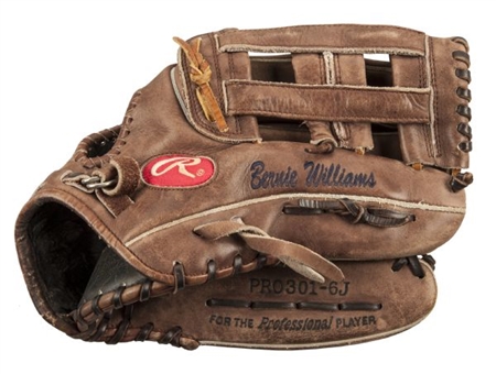 2000-01 Bernie Williams Rawlings Game Used Glove   (PSA/DNA)
